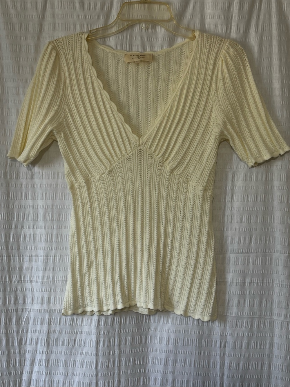 Sezane Cloe Jumper Cream Sz XL - Picture 3 of 11